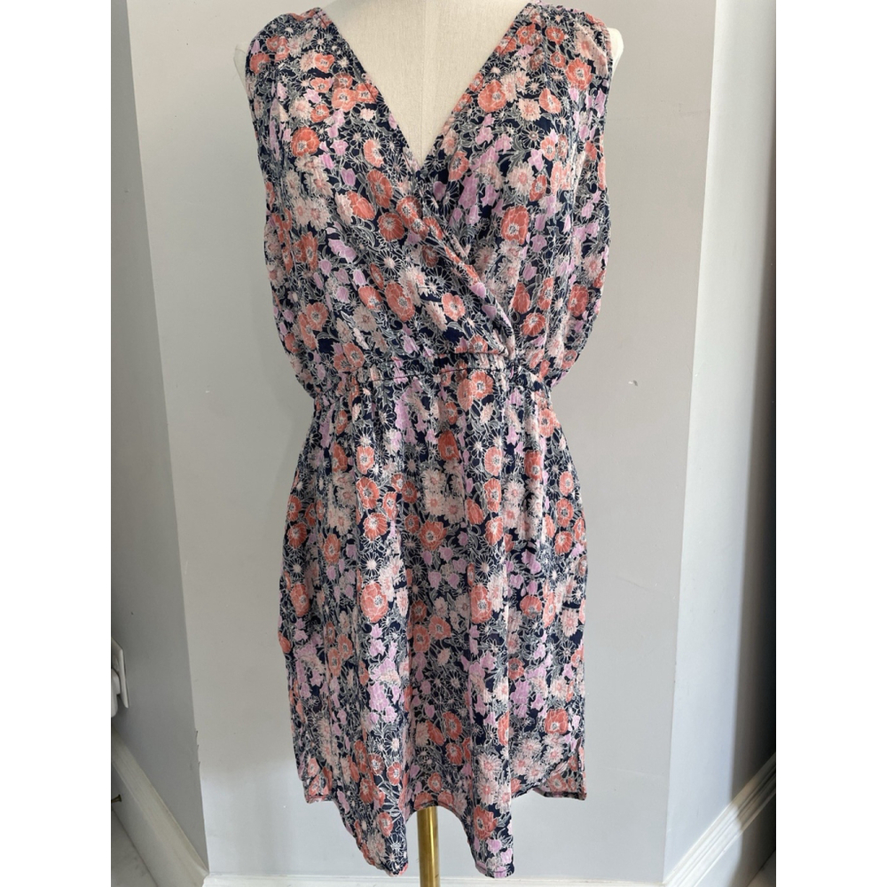 🌺Carve Designs V-neck Sleeveless Floral Faux Wrap Mini Dress Size Women’s Medium